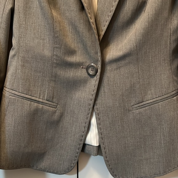 Bebe Grey Whip-stitched Blazer - Picture 3 of 8